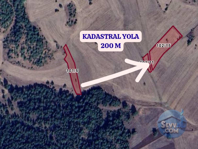 KÜTAHYA MERKEZ YENİ KIZILCAÖREN  KÖYÜNDE  2.433 M² TARLA  SATILIKTIR - KÜTAHYA MERKEZ fotoğraf 3