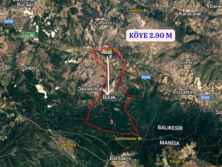 BALIKESİR SINDIRGI BULAK KÖYÜNDE 1.569 M² TARLA SATILIKTIR - BALIKESİR SINDIRGI fotoğraf 4