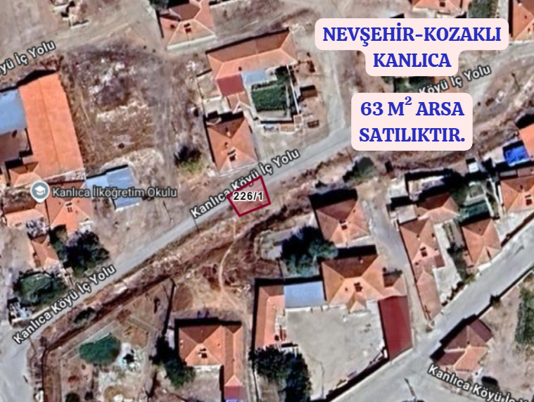 NEVŞEHİR KOZAKLI KANLICA  KÖYÜNDE 63  M² ARSA  SATILIKTIR - NEVŞEHİR KOZAKLI fotoğraf 2