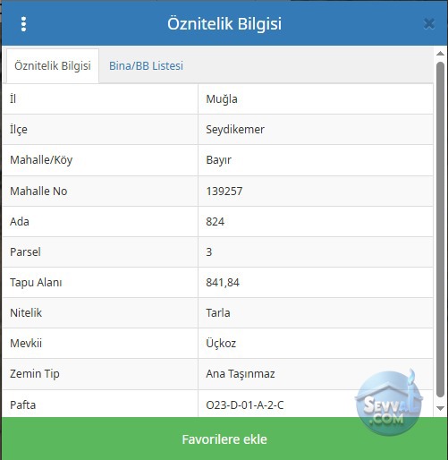 SAKARYA SEYDİKEMER BAYIR DA 841 M² TARLAMIZ SATILIKTIR - MUĞLA SEYDİKEMER fotoğraf 2