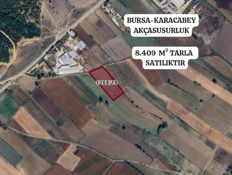 BURSA KARACABEY TOPHİSAR KÖYÜNDE 2.500  M² TARLA SATILIKTIR - BURSA KARACABEY fotoğraf 2