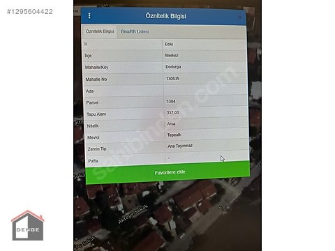 VİLLA CİTY YANI DODURGA MAHALLESİNDE 337 M2 GÜNEY CEPHELİ - BOLU MERKEZ fotoğraf 3