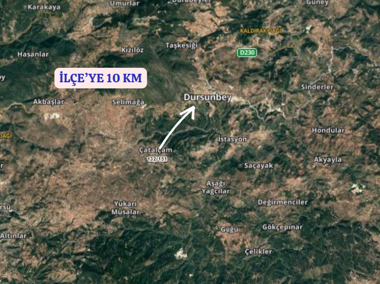 BALIKESİR DURSUNBEY ÇATALÇAM  KÖYÜNDE 1.245 M² TARLA SATILIKTIR - BALIKESİR DURSUNBEY fotoğraf 5