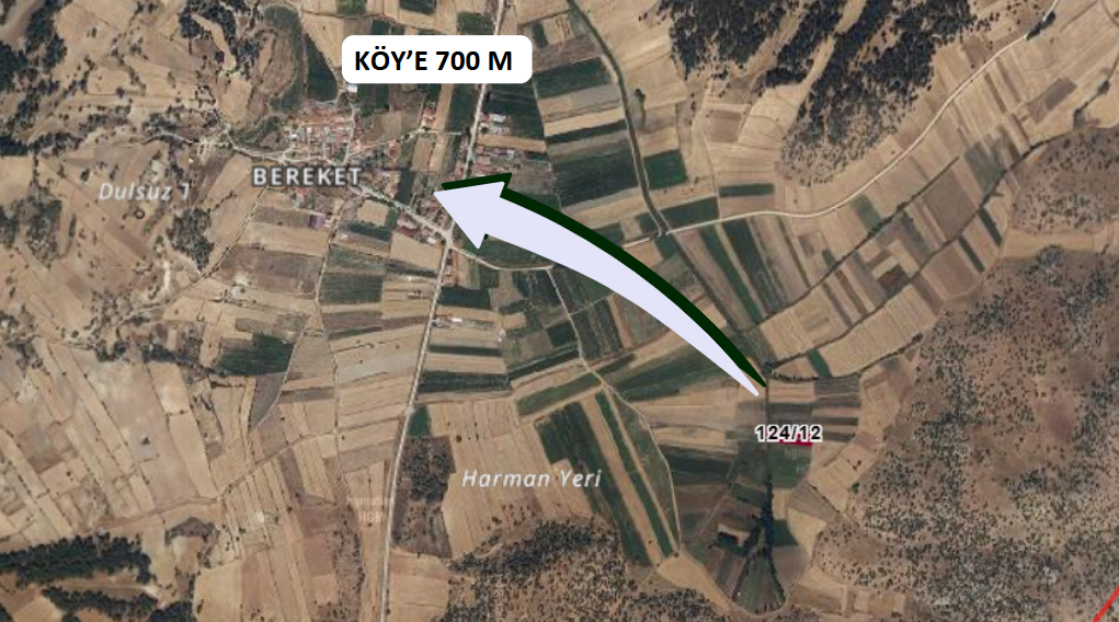 BURDUR MERKEZ BEREKET KÖYÜNDE 1.499 M² TARLA SATILIKTIR. - BURDUR MERKEZ fotoğraf 4