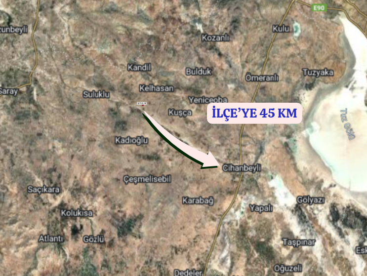 KONYA CİHANBEYLİ KELHASAN  KÖYÜNDE 411  M² ARSA  SATILIKTIR - KONYA CİHANBEYLİ fotoğraf 4