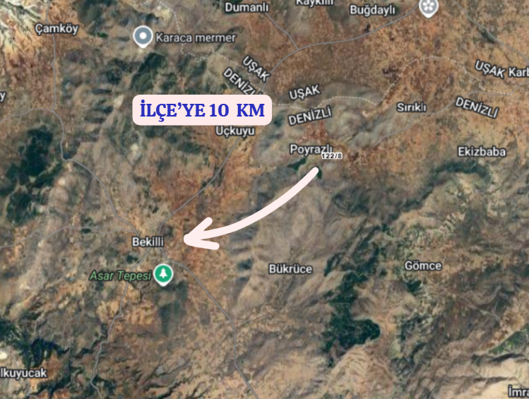 DENİZLİ BEKİLLİ POYRAZLI   KÖYÜNDE   1.488  M²  BAĞ  SATILIKTIR - DENİZLİ BEKİLLİ fotoğraf 5