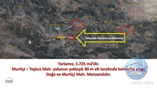 Murtiçine Yakın Konumda Acil Satılık Tarla - ANTALYA AKSEKİ fotoğraf 9
