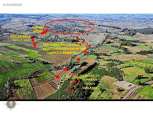 KANDIRA ÖMERLİ'DE 2453m2 %5 İMARLI MÜKEMMEL MANZARALI ARAZİ - KOCAELİ KANDIRA fotoğraf 4