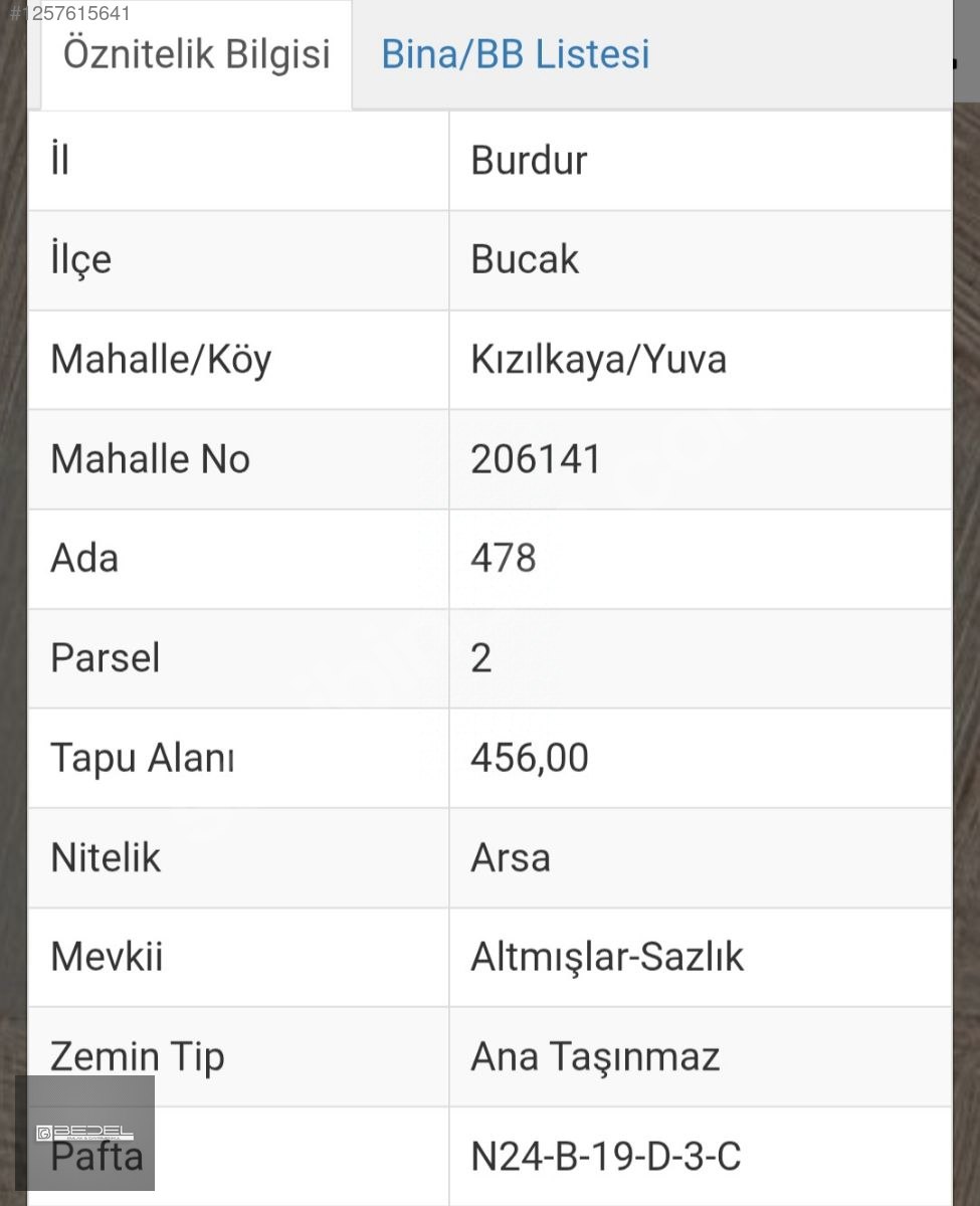 SATILIK KIZILKAYA 456 M² ANAYOLA YAKIN YATIRIMLIK İMARLI ARSA - BURDUR BUCAK fotoğraf 3