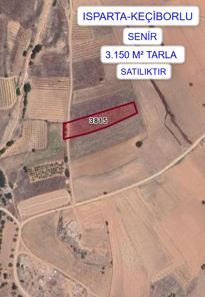 ISPARTA KEÇİBORLU SENİR  MAH. 3.150M² TARLA SATILIKTIR - ISPARTA KEÇİBORLU fotoğraf 5