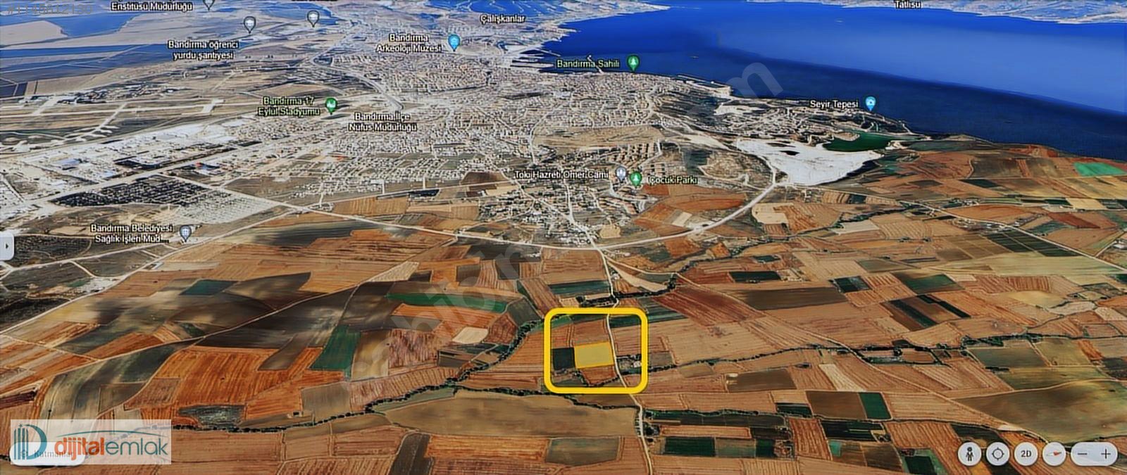 Bandırma Kayacık'ta konut alanında Satılık 10 Dönüm Yatırımlık. - BALIKESİR BANDIRMA fotoğraf 9