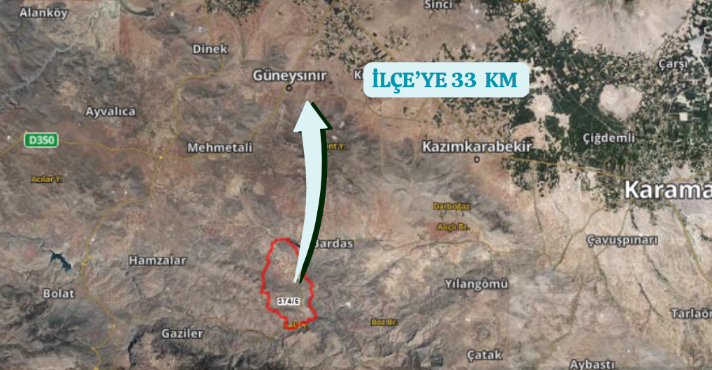 KONYA GÜNEYSINIR HABİLLER KÖYÜNDE 4.900 M² TARLAMIZ SATILIKTIR - KONYA GÜNEYSINIR fotoğraf 5