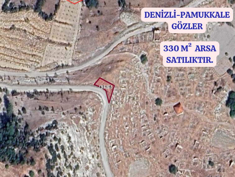 DENİZLİ PAMUKKALE GÖZLER  KÖYÜNDE   330  M²  ARSA SATILIKTIR - DENİZLİ PAMUKKALE fotoğraf 2