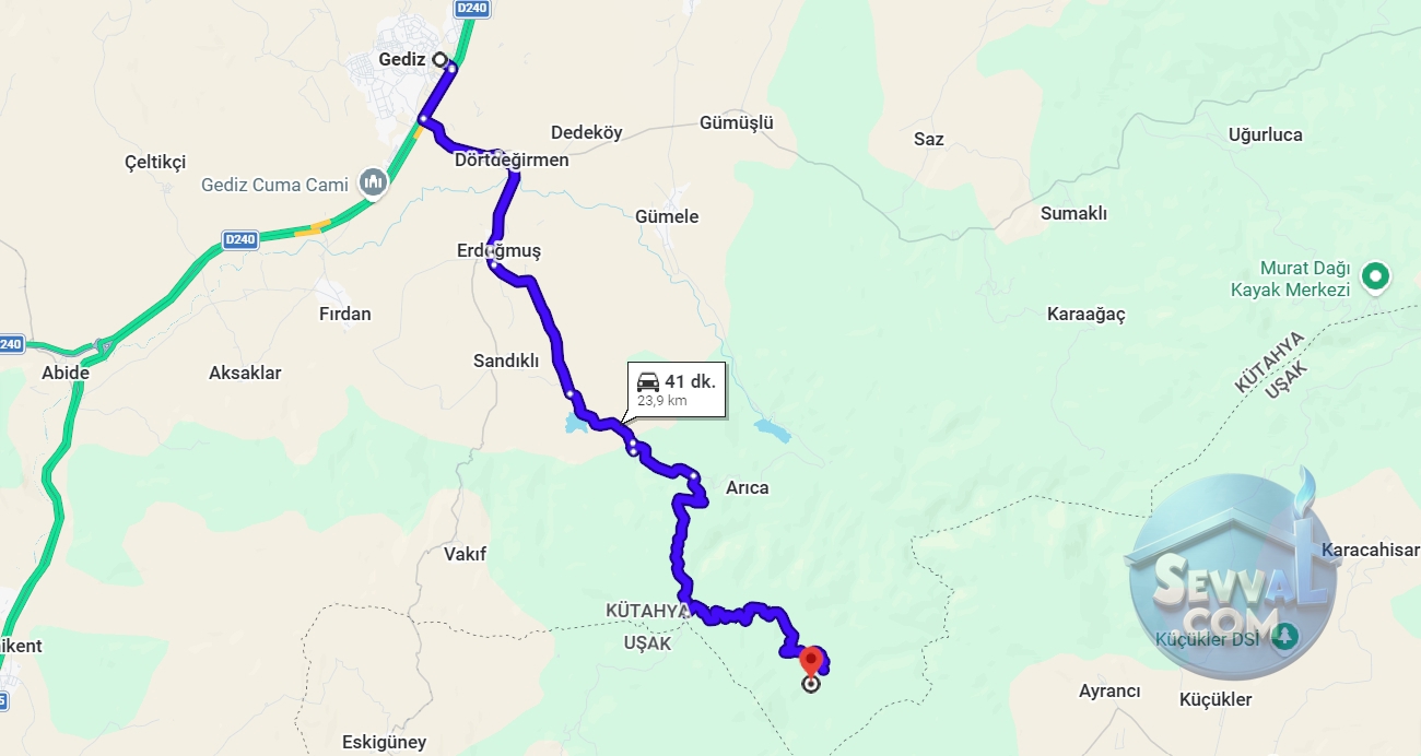 KÜTAHYA GEDİZ ARICA KÖYÜNDE 1.109 M² TARLAMIZ SATILIKTIR. - Kütahya Gediz fotoğraf 2