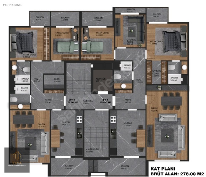 ŞEREF CD SGK BİNA YANI LİTUS LİFE TEMELDEN SATILIK 2+1 3+1 DAİRE - UŞAK MERKEZ fotoğraf 2