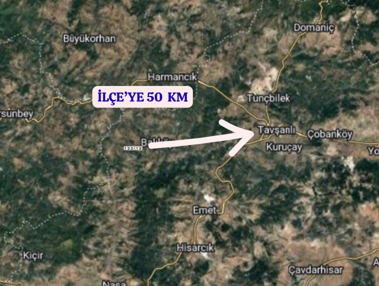 KÜTAHYA TAVŞANLI AYDINLAR  KÖYÜNDE 711 M²  TARLA  SATILIKTIR - KÜTAHYA TAVŞANLI fotoğraf 5