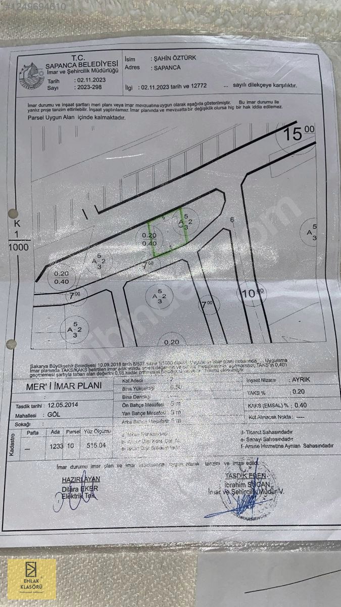 SAPANCA GÖL MAHALLESİ'NDE OTOYOL CEPHELİ TABELA ARSA! 548 M2 - SAKARYA SAPANCA fotoğraf 27