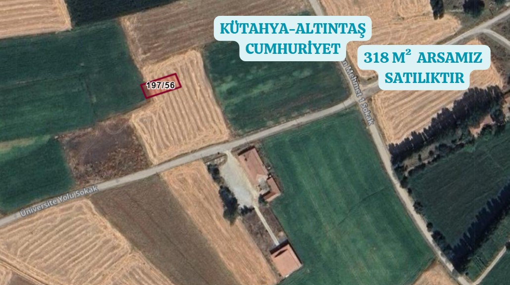 KÜTAHYA ALTINTAŞ CUMHURİYET KÖYÜNDE 318 M² ARSAMIZ SATILIKTIR. - KÜTAHYA ALTINTAŞ fotoğraf 2