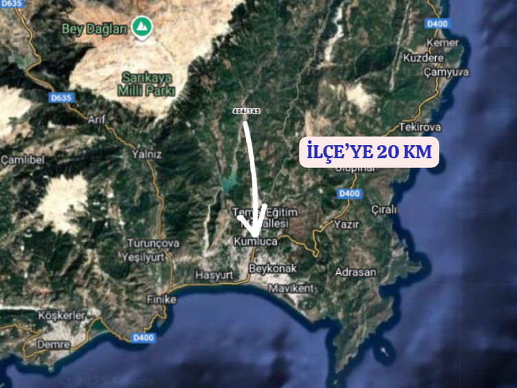 ANTALYA KUMLUCA KARACAÖREN  KÖYÜNDE 803  M²   ARSA  SATILIKTIR - ANTALYA KUMLUCA fotoğraf 5