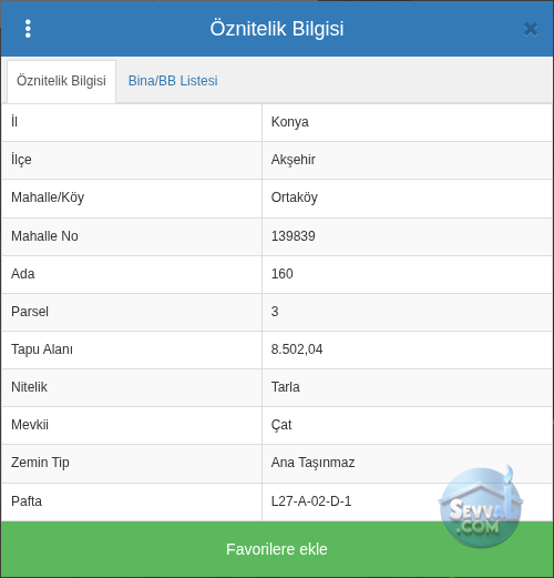 KONYA AKŞEHİR ORTAKÖY 8.502 m² SATILIK ARSA - KONYA AKŞEHİR fotoğraf 3