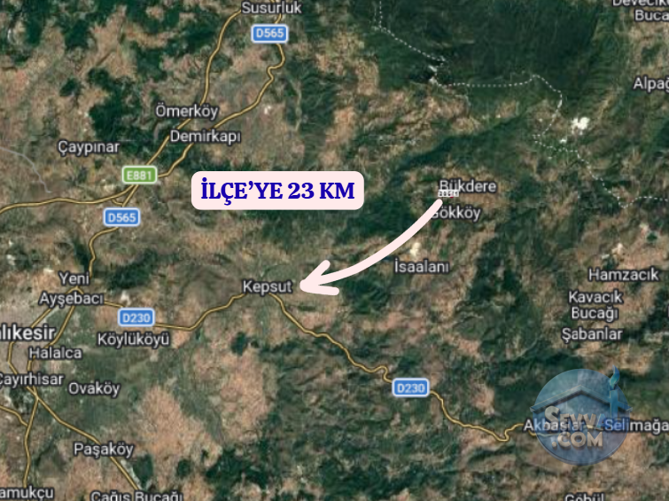BALIKESİR KEPSUT BÜKDERE  KÖYÜNDE  4.074 M²  TARLA SATILIKTIR - BALIKESİR KEPSUT fotoğraf 7