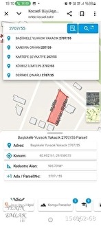YUVACIK YAKACIK MEVKİİNDE SATILIK VİLLA KONUT İMARLI 905M2 DENİZ VE DOĞA MANZARA - KOCAELİ BAŞİSKELE fotoğraf 3