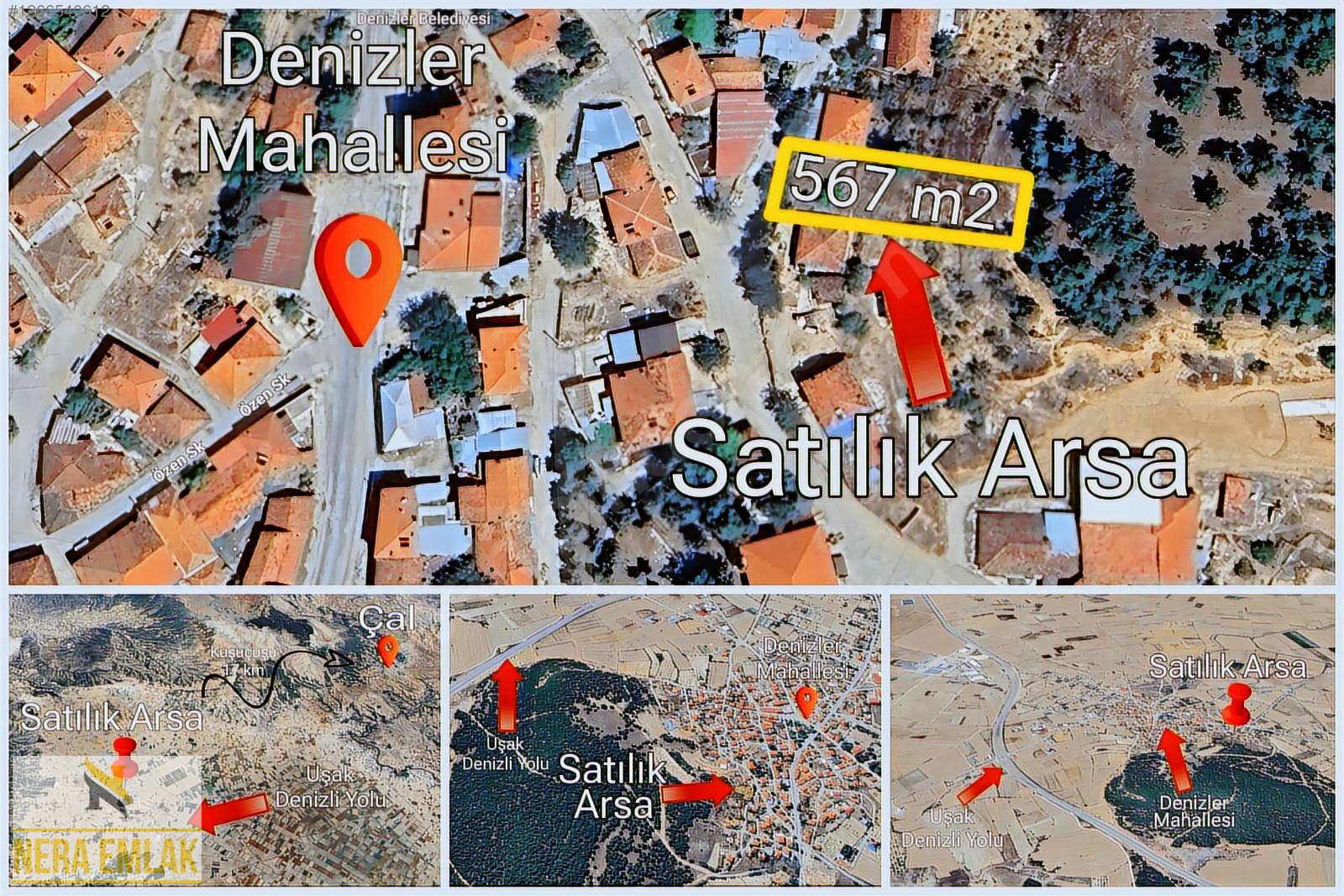 ÇAL DENİZLER'DE EV YAPIMINA HAZIR 2KAT İMARLI TEK TAPU 567m2ARSA - DENİZLİ ÇAL fotoğraf 11