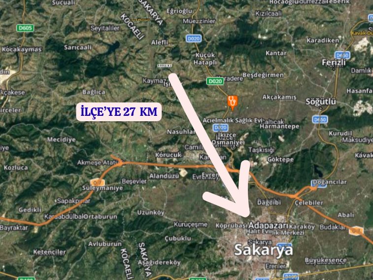SAKARYA ADAPAZARI BÜYÜKHATAPLI   KÖYÜNDE 2.161 M²  TARLA  SATILIKTIR - SAKARYA ADAPAZARI fotoğraf 5