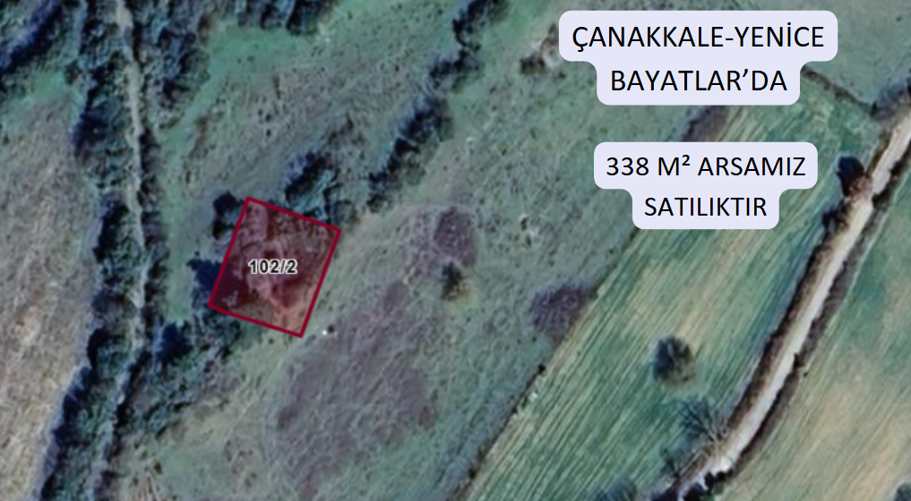 ÇANAKKALE YENİCE BAYATLAR KÖYÜNDE 338 M² ARSA SATILIKTIR. - ÇANAKKALE YENİCE fotoğraf 2