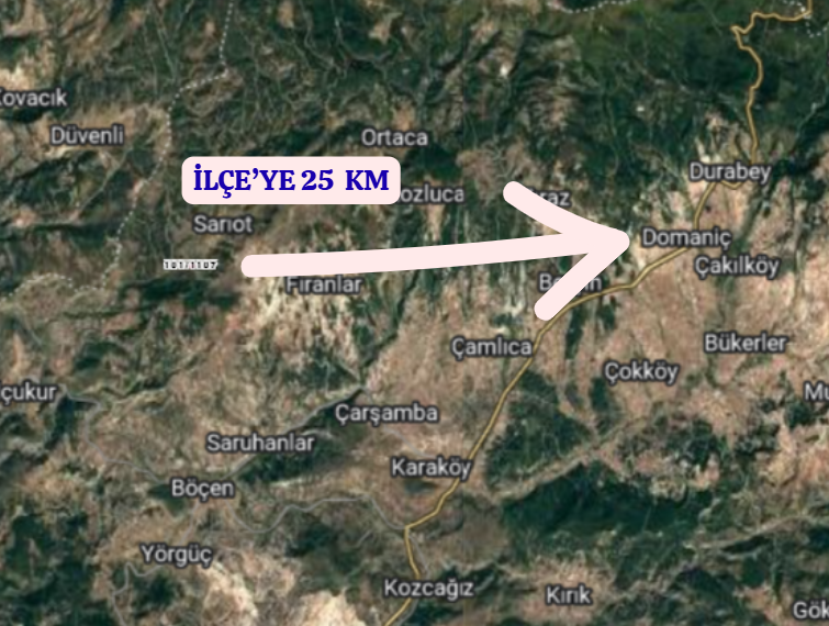 KÜTAHYA DOMANİÇ SARIOT  KÖYÜNDE 548 M²  TARLA SATILIKTIR - KÜTAHYA DOMANİÇ fotoğraf 5
