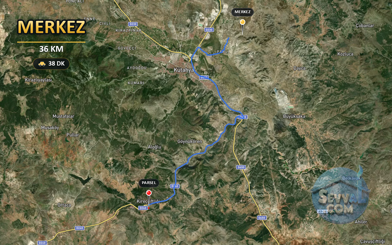 KÜTAHYA MERKEZ KİREÇÇİFTLİĞİ 3.498 m² SATILIK ARSA - KÜTAHYA MERKEZ fotoğraf 5