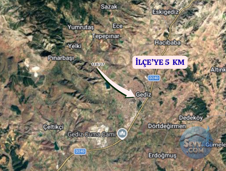 KÜTAHYA GEDİZ YELKİ  KÖYÜNDE 1.175 M²  TARLA  SATILIKTIR - KÜTAHYA GEDİZ fotoğraf 6