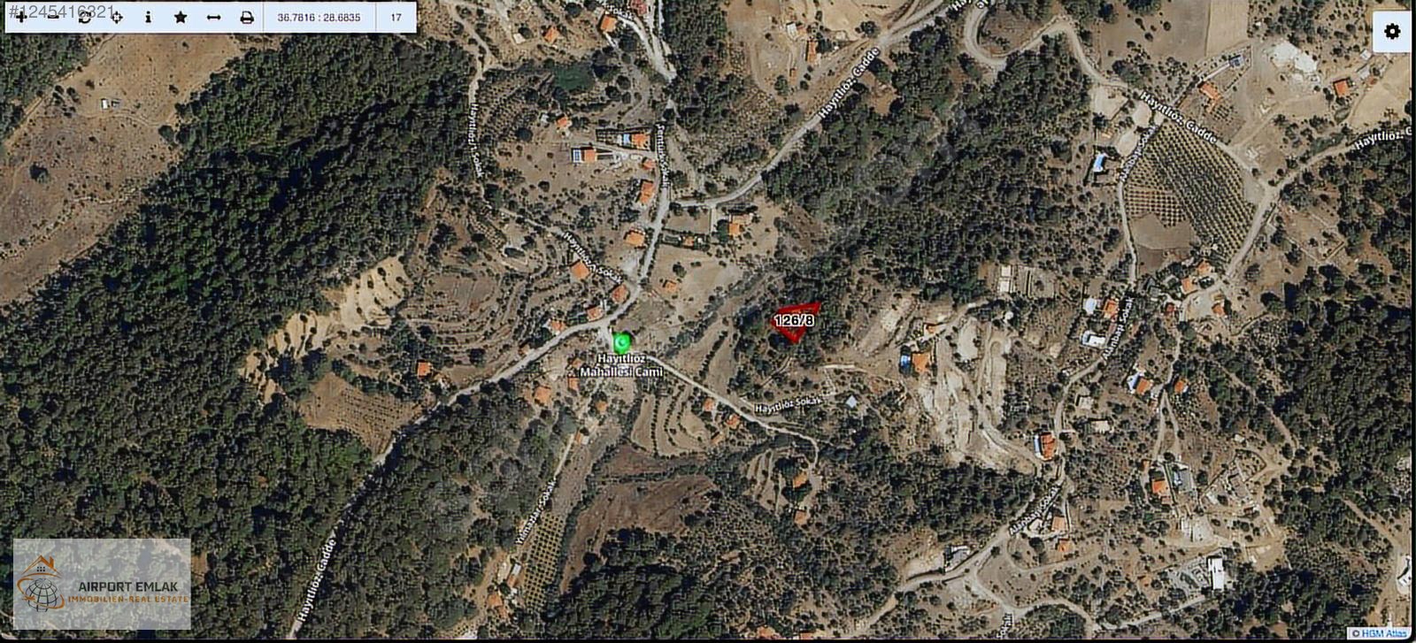 Muğla - Ortaca - Gökbel'de Deniz Manzaralı 250 m² İmarlı Arsa - MUĞLA ORTACA fotoğraf 3