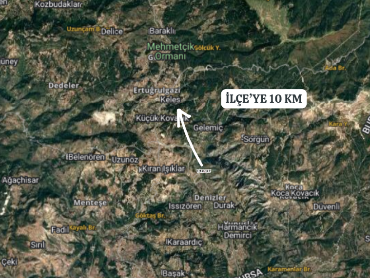 BURSA KELES DENİZLER   KÖYÜNDE 1.096 M² TARLA  SATILIKTIR - BURSA KELES fotoğraf 5