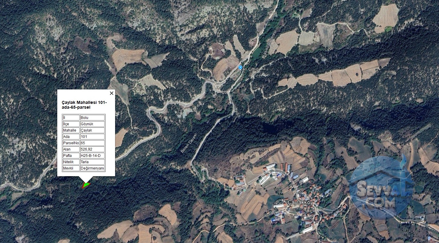 BOLU GÖYNÜK ÇAYLAK KÖYÜNDE 526 m² TARLAMIZ SATILIKTIR. - Bolu Göynük fotoğraf 10