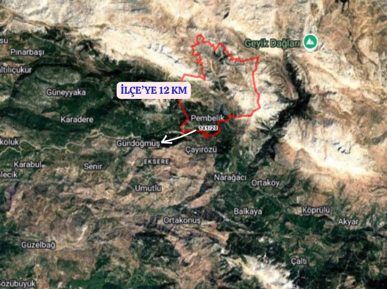 ANTALYA GÜNDOĞMUŞ PAMBELİK  KÖYÜNDE 572  M² TARLA   SATILIKTIR - ANTALYA GÜNDOĞMUŞ fotoğraf 11