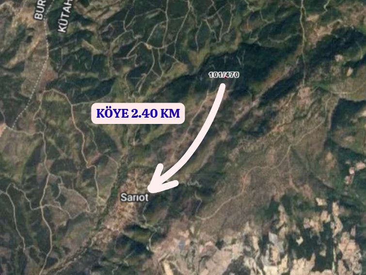 KÜTAHYA DOMANİÇ SARIOT  KÖYÜNDE 4.201 M² TARLA SATILIKTIR - KÜTAHYA DOMANİÇ fotoğraf 5
