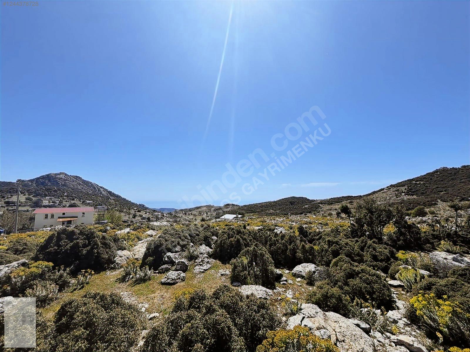 FETHİYE KARAAĞAÇTA 3600 m2 SATILIK DENİZ VE DOĞA MANZARALI ARSA - MUĞLA FETHİYE fotoğraf 2