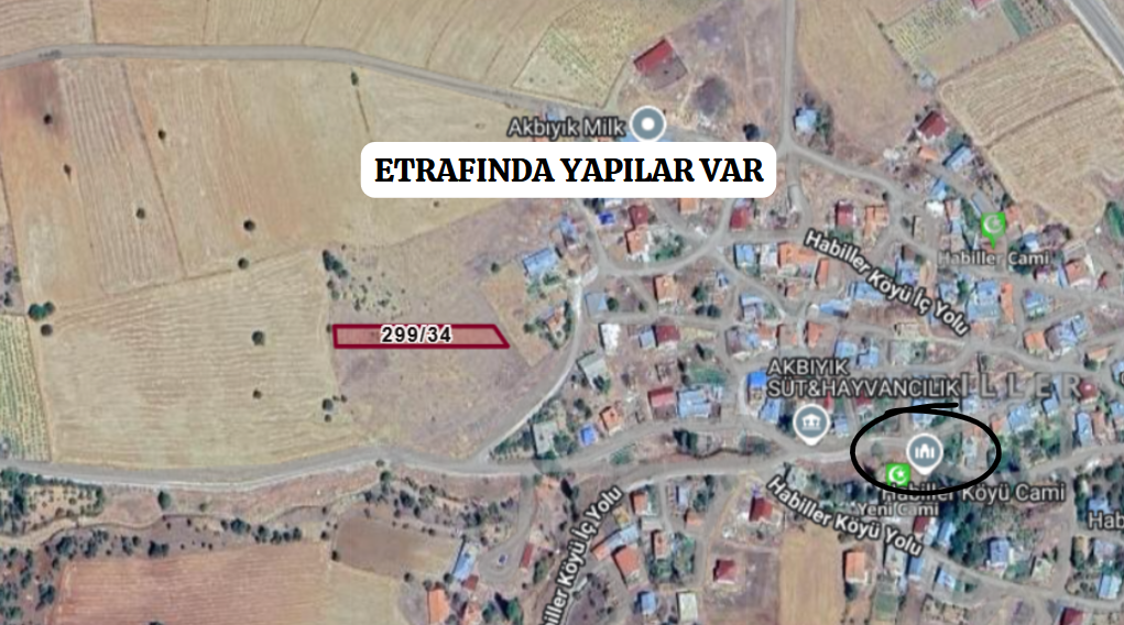 KONYA GÜNEYSINIR HABİLLER KÖYÜNDE 1.271 M² TARLA SATILIKTIR. - KONYA GÜNEYSINIR fotoğraf 8