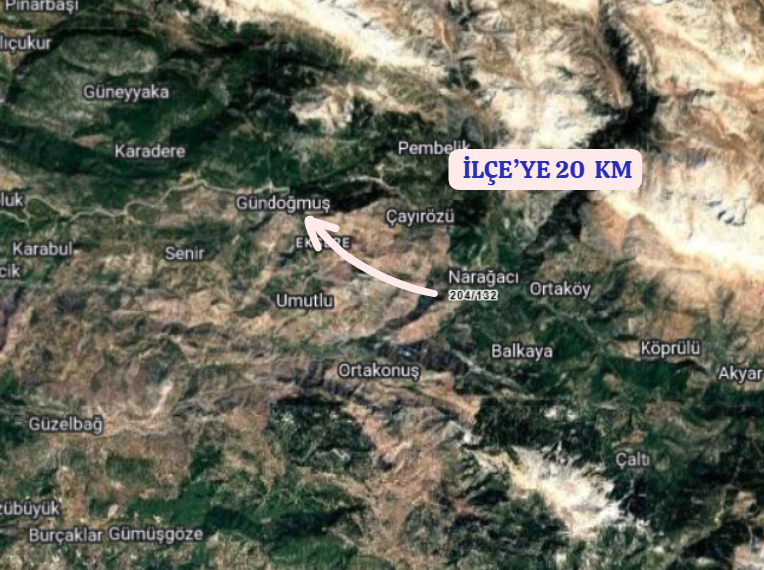 ANTALYA GÜNDOĞMUŞ NARAĞACI KÖYÜNDE 97 M²  TARLA  SATILIKTIR - ANTALYA GÜNDOĞMUŞ fotoğraf 5