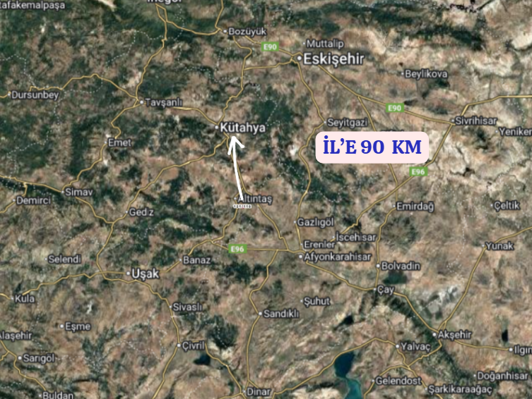 KÜTAHYA ALTINTAŞ OSMANİYE   KÖYÜNDE 6.630 M² TARLA  SATILIKTIR - KÜTAHYA ALTINTAŞ fotoğraf 6