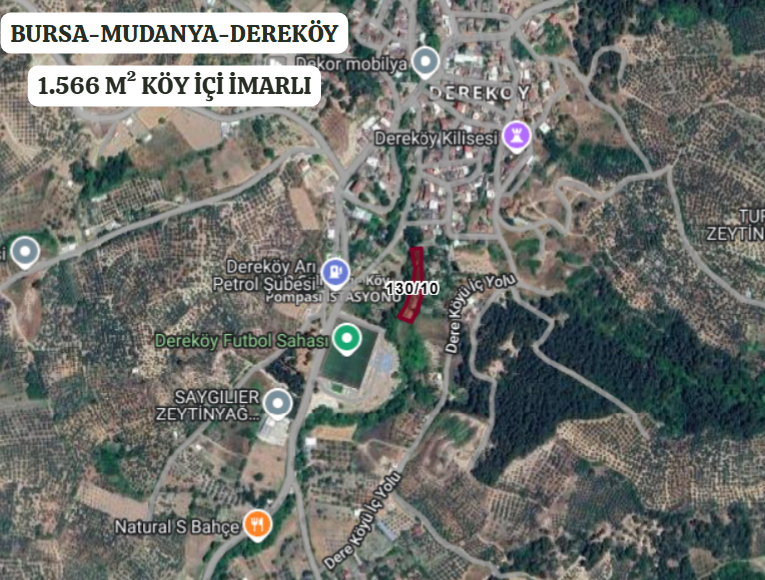 BURSA MUDANYA DEREKÖYÜ’NDE 1.566  M²  KÖY İÇİ İMARLI SATILIKTIR - BURSA MUDANYA fotoğraf 2