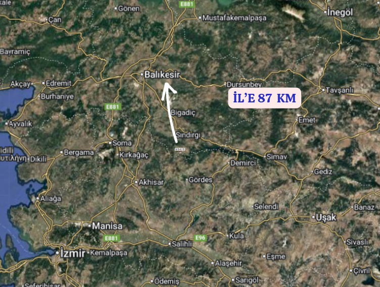 BALIKESİR SINDIRGI YÜREĞİL  KÖYÜNDE 1.066 M² TARLA SATILIKTIR - BALIKESİR SINDIRGI fotoğraf 6