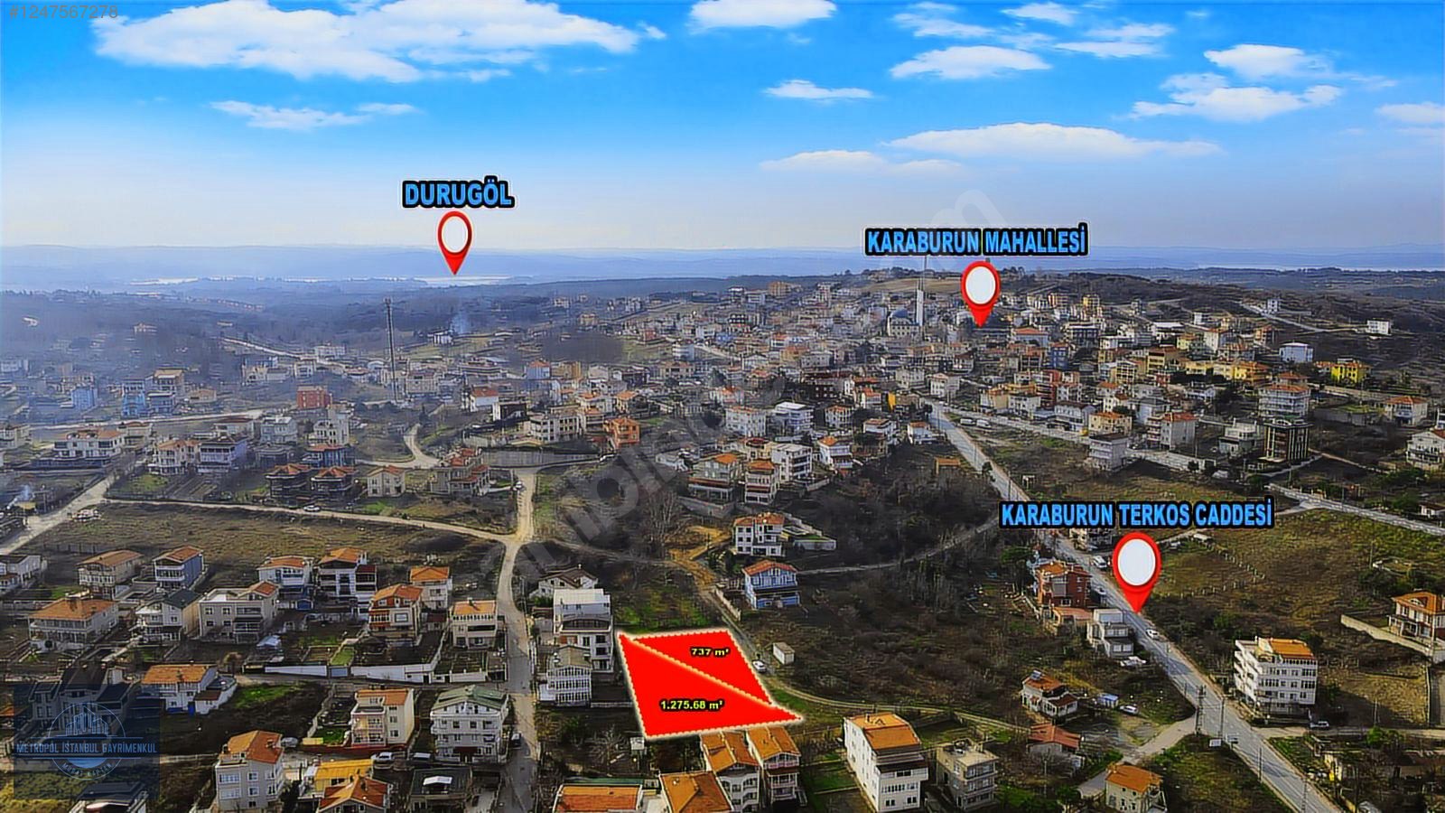 KARABURUN DA DENİZ MANZARALI TEK TAPU ARSA - İSTANBUL ARNAVUTKÖY fotoğraf 10