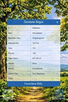 🚨 SAVAŞTEPE'DE 457 M² CADDEYE CEPHELİ İMARLI ARSA 🚨 - BALIKESİR SAVAŞTEPE fotoğraf 3