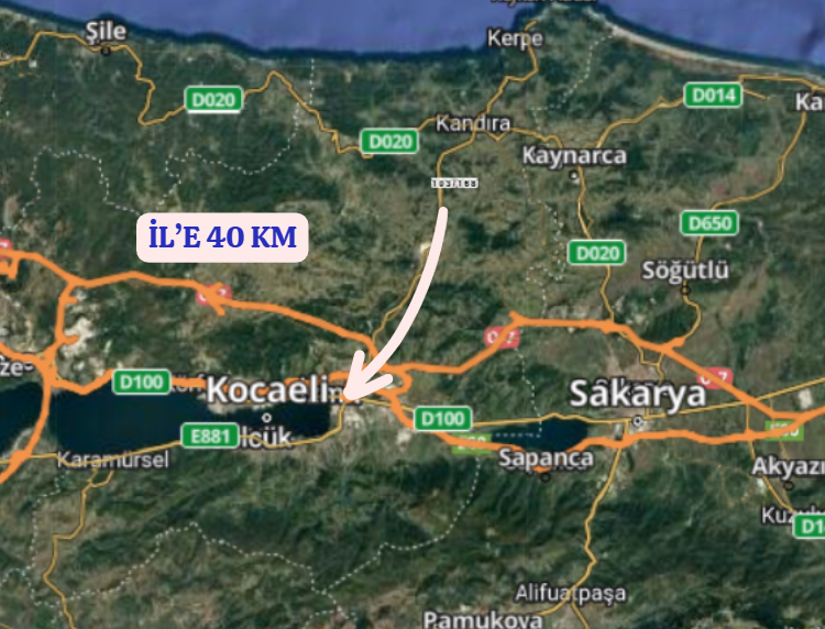 KOCAELİ KANDIRA KIRKARMUT   KÖYÜNDE 5.966 M²  TARLA  SATILIKTIR - KOCAELİ KANDIRA fotoğraf 8