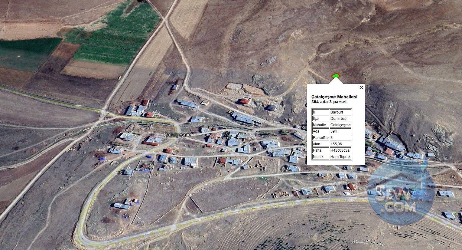 BAYBURT DEMİRÖZÜ ÇATALÇEŞME KÖYÜNDE 155 m² TARLAMIZ SATILIKTIR. - Bayburt Demirözü fotoğraf 12