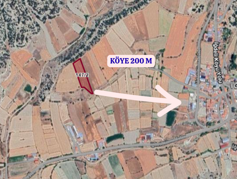 BURDUR MERKEZ İĞDELİ   KÖYÜNDE  4.750  M²  TARLA  SATILIKTIR - BURDUR MERKEZ fotoğraf 4