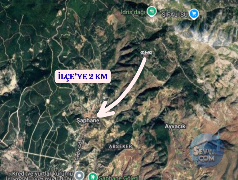 KÜTAHYA ŞAPHANE SUBAŞI  KÖYÜNDE 856 M²  TARLA  SATILIKTIR - KÜTAHYA ŞAPHANE fotoğraf 5