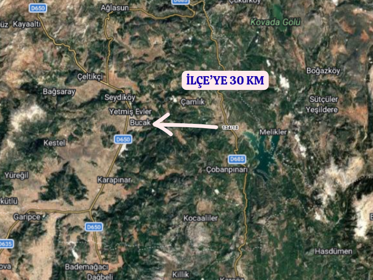 BURDUR BUCAK ELSAZI   KÖYÜNDE  1.430  M²  TARLA  SATILIKTIR - BURDUR BUCAK fotoğraf 5